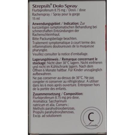 Strepsils Dolo Flurbiprofen spray Fl 15 ml - PrimeCare Global