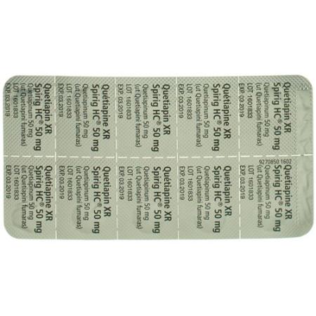 Quetiapin XR Spirig HC Ret Tabl 50 mg 60 pcs - PrimeCare Global