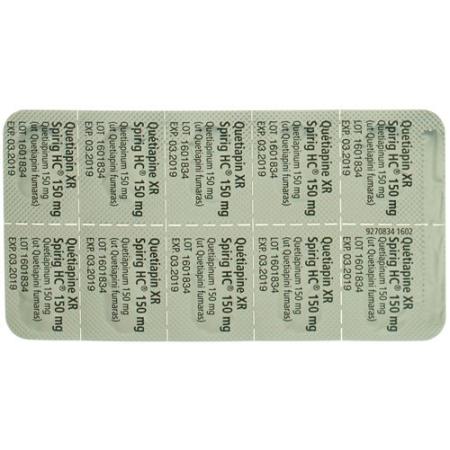 Quetiapin XR Spirig HC Ret Tabl 150 mg 60 pcs - PrimeCare Global