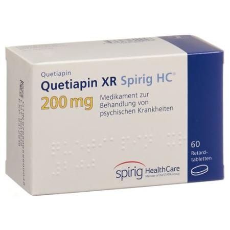 Quetiapin XR Spirig HC Ret Tabl 200 mg 60 pcs - PrimeCare Global