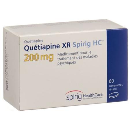 Quetiapin XR Spirig HC Ret Tabl 200 mg 60 pcs - PrimeCare Global