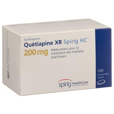 Quetiapin XR Spirig HC Ret Tabl 200 mg 100 pcs - PrimeCare Global