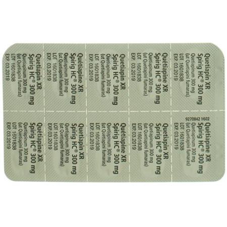 Quetiapin XR Spirig HC Ret Tabl 300 mg 100 pcs - PrimeCare Global