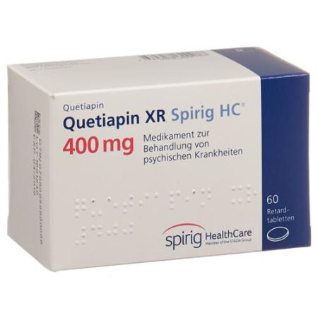 Quetiapin XR Spirig HC Ret Tabl 400 mg 60 pcs - PrimeCare Global