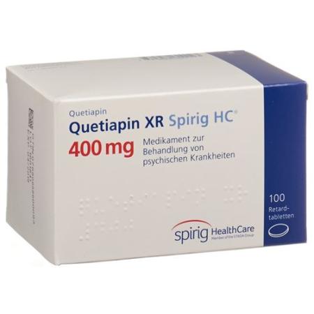 Quetiapin XR Spirig HC Ret Tabl 400 mg 100 pcs - PrimeCare Global