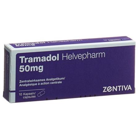 Tramadol Helvepharm Kaps 50 mg 10 pcs - PrimeCare Global