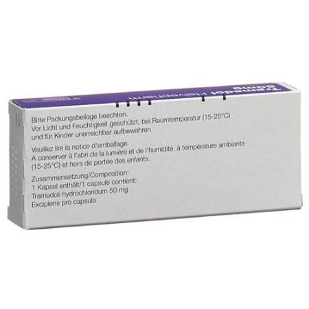 Tramadol Helvepharm Kaps 50 mg 10 pcs - PrimeCare Global