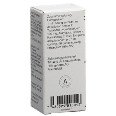 Tramadol Helvepharm drops 100 mg/ml bottle 10 ml - PrimeCare Global