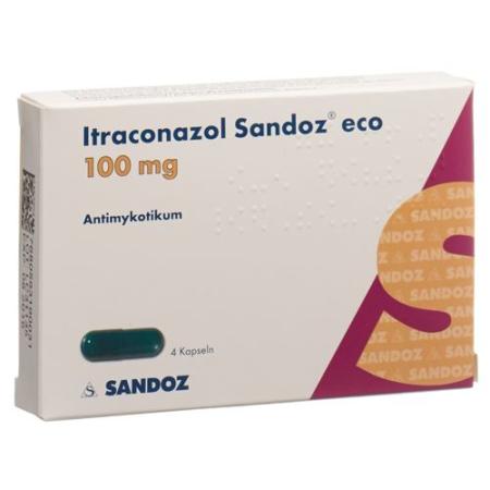 Itraconazole Sandoz eco 4 caps 100 mg 4 pcs - PrimeCare Global