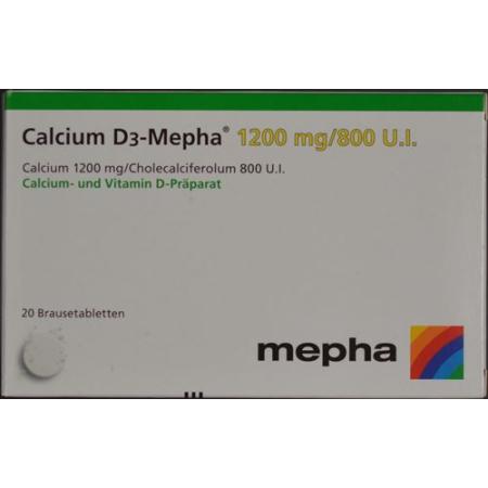 Calcium D3-Mepha effervescent tabletse 1200/800 20 pcs - PrimeCare Global