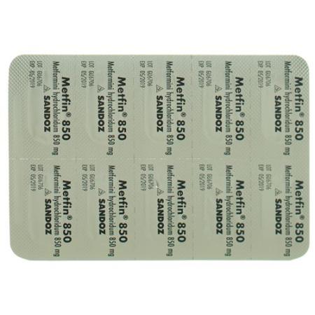 Metfin Filmtablet 850 mg 100 pcs - PrimeCare Global