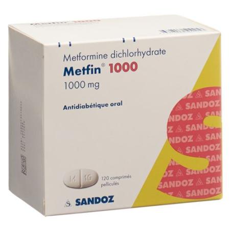 Metfin Filmtablet 1000 mg 120 pcs - PrimeCare Global