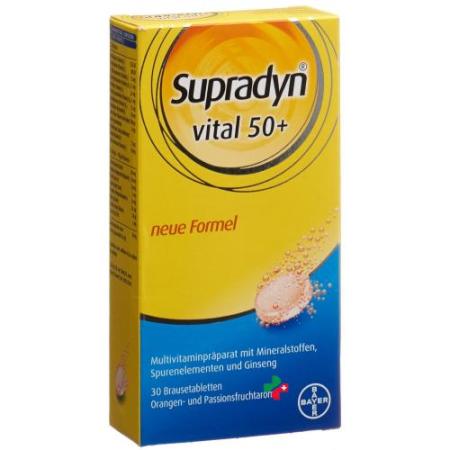 Supradyn Vital 50+ Brausetabletten (neu) 30 Stück - PrimeCare Global