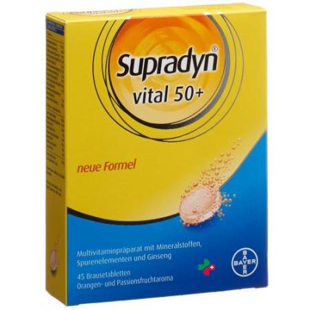 Supradyn Vital 50+ Brausetabletten (neu) 45 Stück - PrimeCare Global