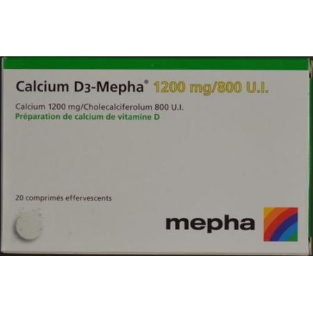 Calcium D3-Mepha Brausetable 1200/800 10 pcs - PrimeCare Global