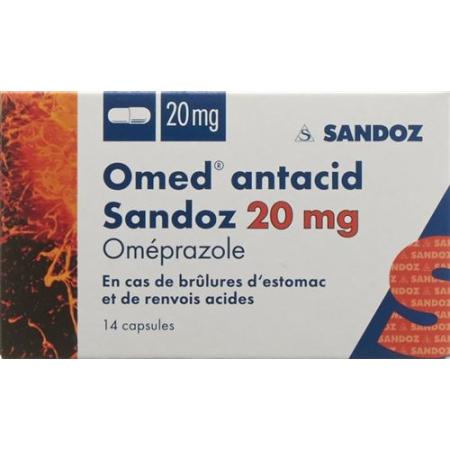 Omed antacid Sandoz Kaps 20 mg 14 pcs - PrimeCare Global