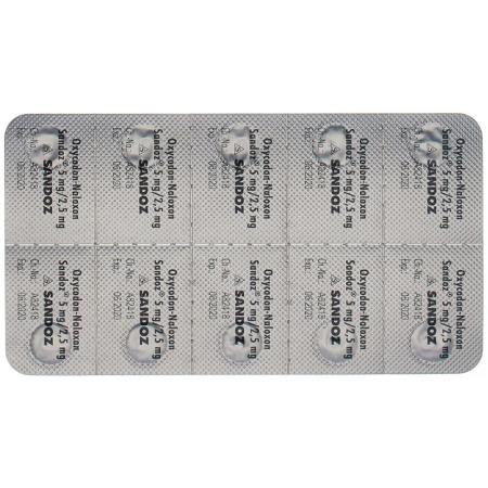 Oxycodon-Naloxon Sandoz Ret Tabl 5 mg/2.5 mg 30 Stk - PrimeCare Global