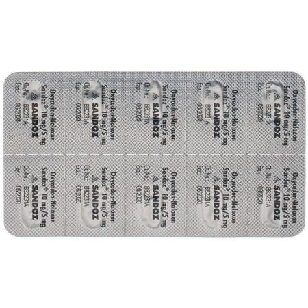 Oxycodon-naloxone Sandoz Ret Tabl 10 mg/5 mg 60 pcs - PrimeCare Global
