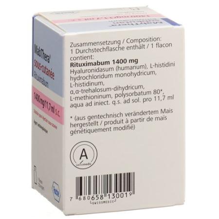MabThera Inj Conc 1400 mg/11.7ml s.c. pierce - PrimeCare Global