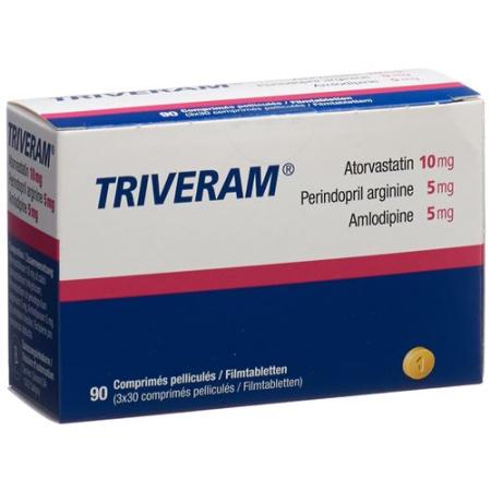 Triveram Filmtabl 10 mg/5 mg/5 mg 3 pcs 30 pcs - PrimeCare Global