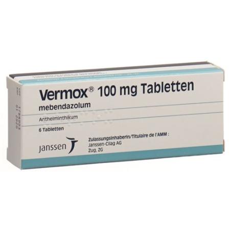 Vermox 100 mg 6 tablets - PrimeCare Global