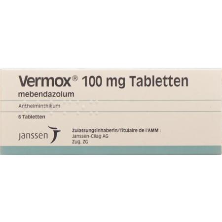 Vermox 100 mg 6 tablets - PrimeCare Global