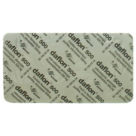 Daflon film-coated tablets 500 mg 120 pcs - PrimeCare Global