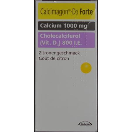 Calcimagon D3 Forte chewable tablets Lemon can 90 pcs - PrimeCare Global