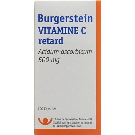 Burgerstein Vitamin C Ret Capsules 500 mg 100 pcs - PrimeCare Global