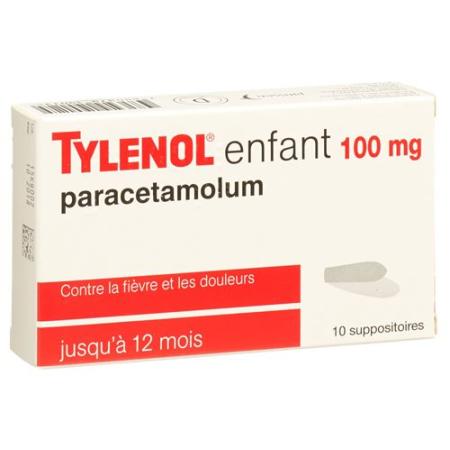 Tylenol Children's Supp 100 mg 10 pcs - PrimeCare Global