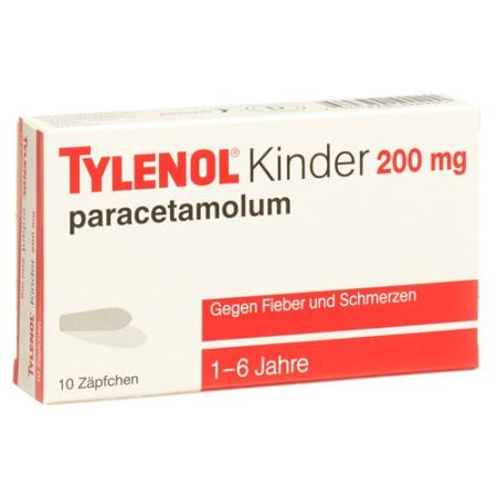 Tylenol Children's Supp 200 mg 10 pcs - PrimeCare Global