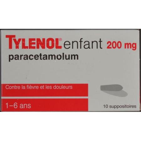 Tylenol Children's Supp 200 mg 10 pcs - PrimeCare Global