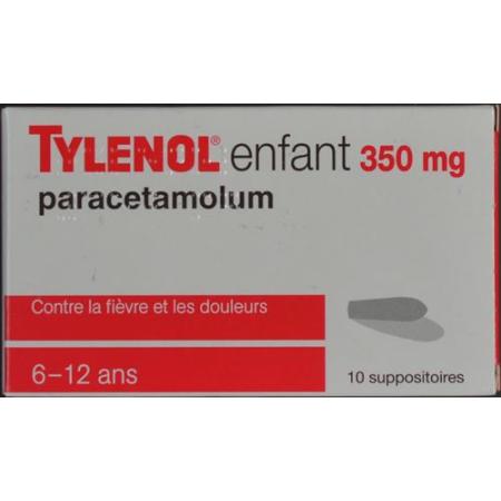 Tylenol Children's Supp 350 mg 10 pcs - PrimeCare Global