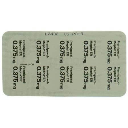 Pramipexol-Mepha ER Depotabs 0.375 mg 10 pieces - PrimeCare Global