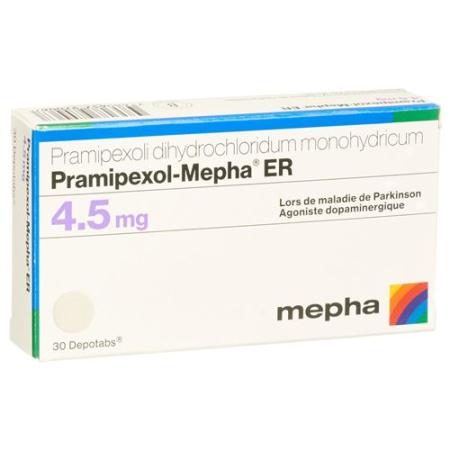Pramipexol-Mepha ER Depotabs 4.5 mg 30 pieces - PrimeCare Global