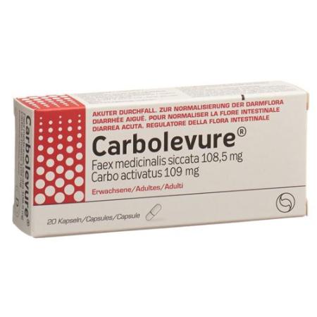 Carbolevure Kaps adult 20 pcs - PrimeCare Global