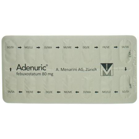 Adenuric Filmtablet 80 mg 14 pcs - PrimeCare Global