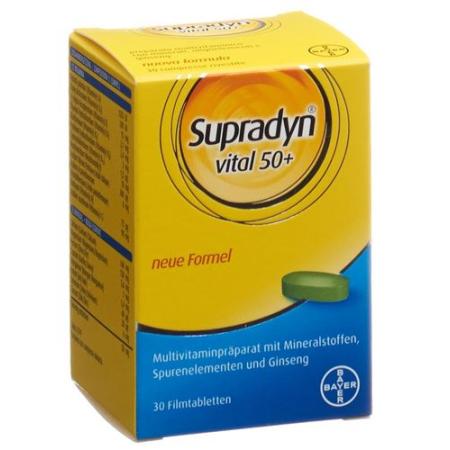 Supradyn Vital 50+ film tablets 30 pcs - PrimeCare Global