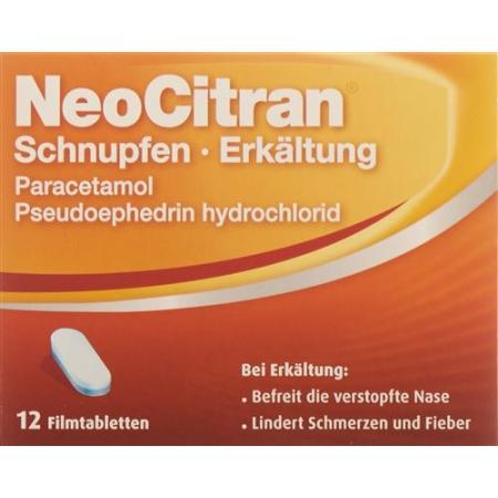 NeoCitran cold/cold film tablets 12 pcs - PrimeCare Global