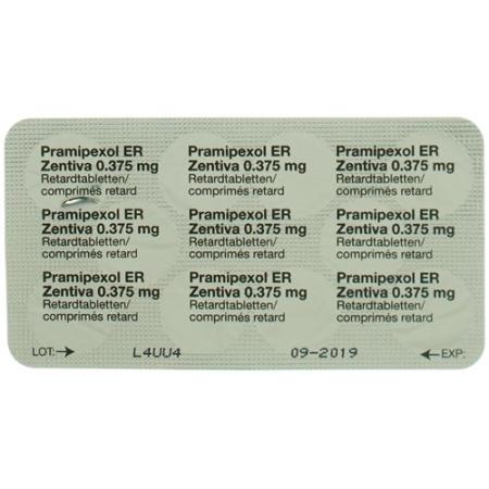 Pramipexole ER Zentiva Ret Tabl 0.375 mg 10 pcs - PrimeCare Global