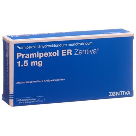 Pramipexole ER Zentiva Ret Tabl 1.5 mg 30 pcs - PrimeCare Global