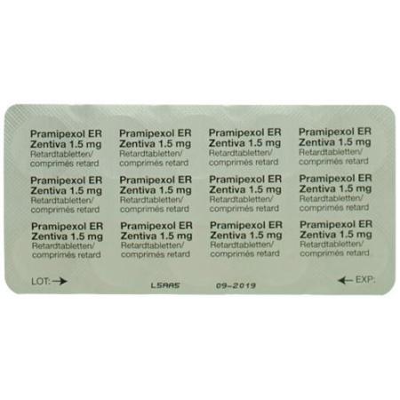 Pramipexole ER Zentiva Ret Tabl 1.5 mg 30 pcs - PrimeCare Global