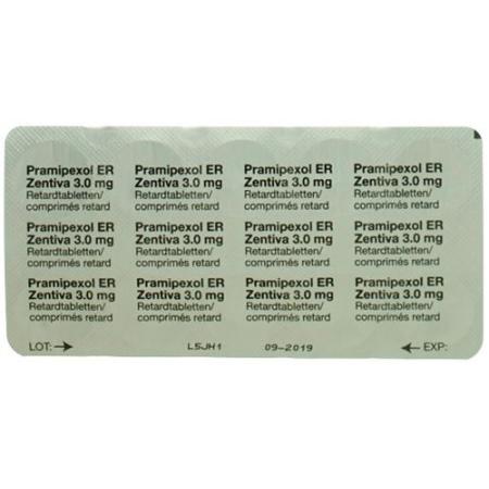 Pramipexol ER Zentiva Ret Tabl 3 mg 30 pcs - PrimeCare Global