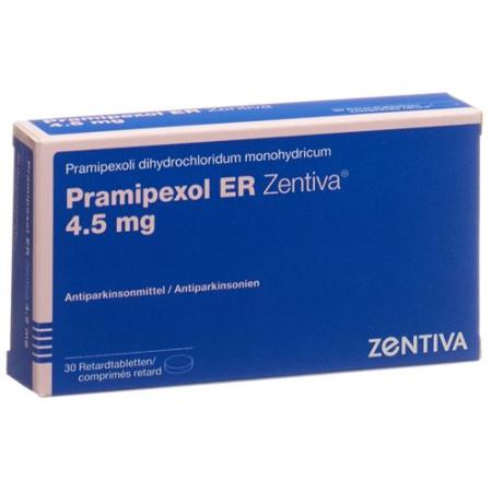 Pramipexole ER Zentiva Ret Tabl 4.5 mg 30 pcs - PrimeCare Global