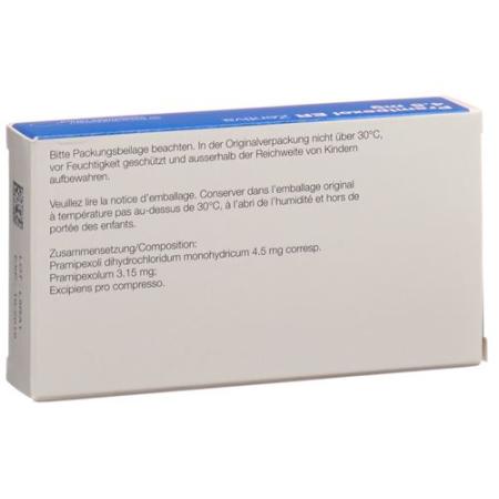 Pramipexole ER Zentiva Ret Tabl 4.5 mg 30 pcs - PrimeCare Global