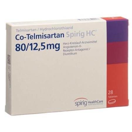 Co-Telmisartan Spirig HC Tabl 80/12.5 28 pcs - PrimeCare Global