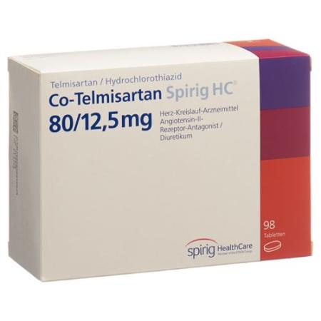 Co-Telmisartan Spirig HC Tabl 80/12.5 98 pcs - PrimeCare Global