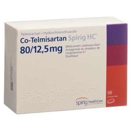 Co-Telmisartan Spirig HC Tabl 80/12.5 98 pcs - PrimeCare Global