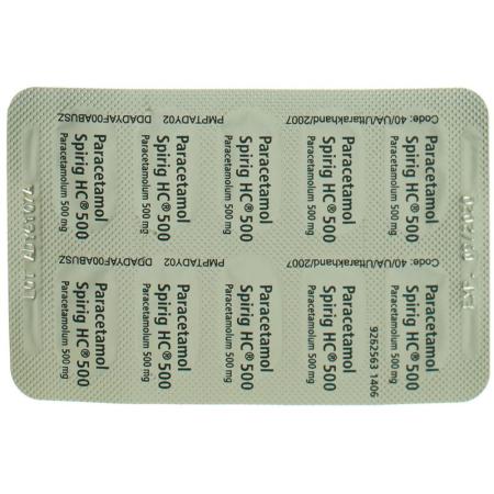 PARACETAMOL Spirig HC Filmtabl 500 mg - PrimeCare Global
