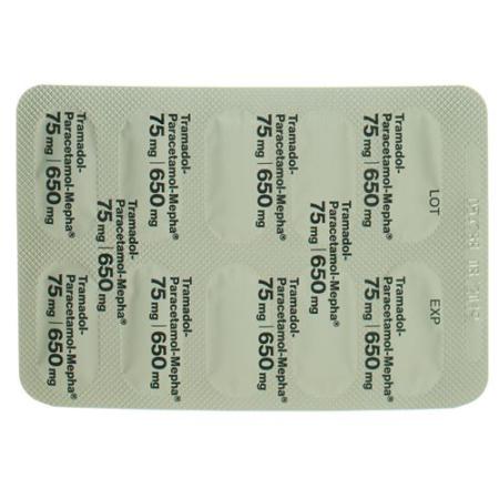 Tramadol-Paracetamol-Mepha Lactab 75/650 mg 10 pcs - PrimeCare Global